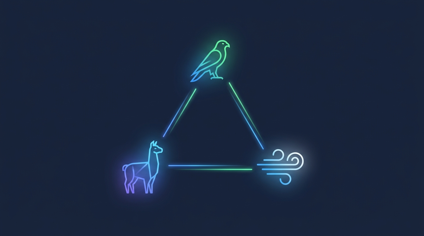 Hero-Image: Llama vs. Qwen vs. Mistral — Welches lokale Modell passt? (Folge 3)
